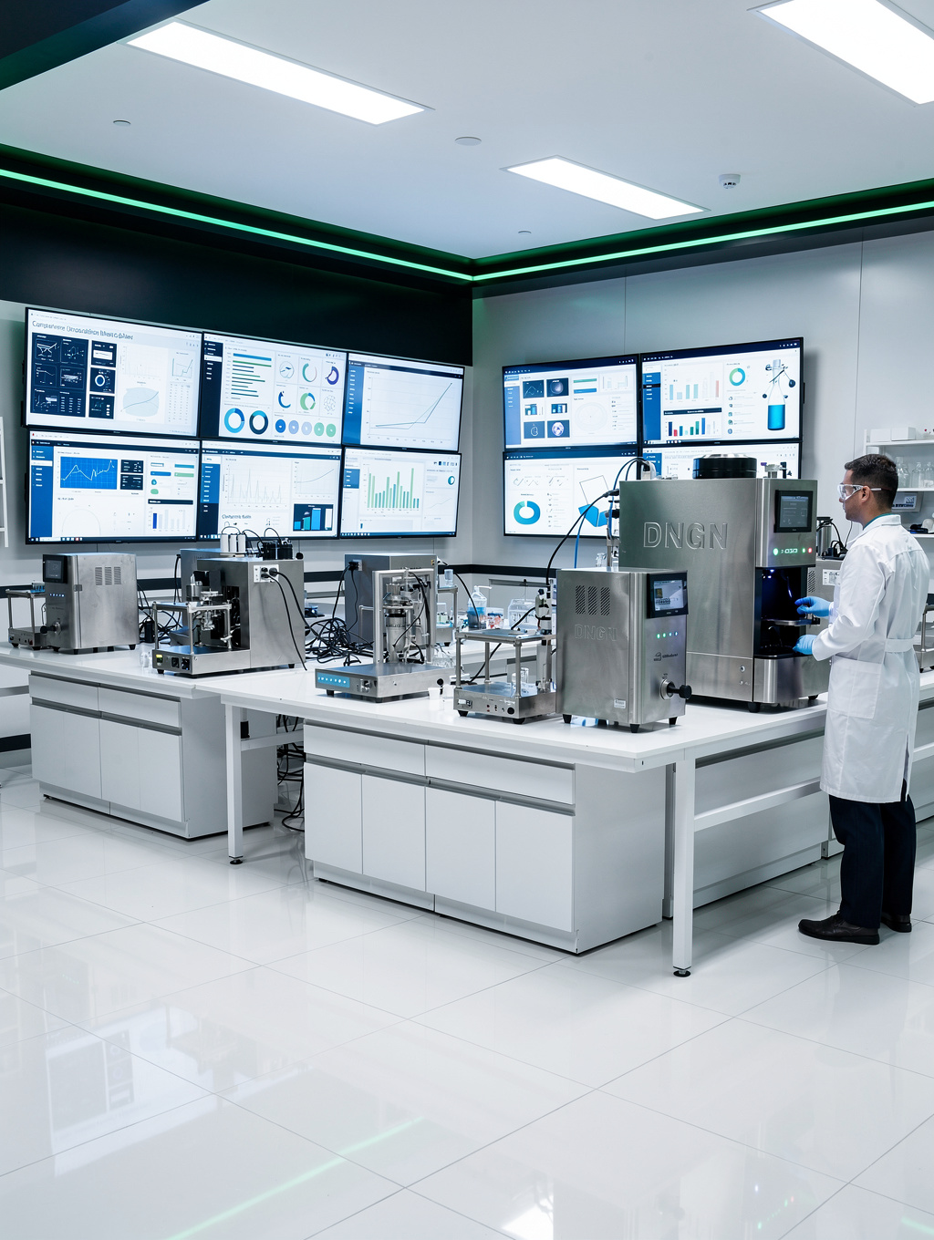 Food safety specialist conducting analytical ingredient verification in laboratory